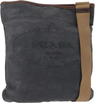Prada Pre-owned Cross Body Bags, female, Blue, Size: ONE SIZE Pre-owned Vintage Cross Body Bag