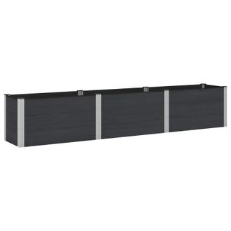 vidaXL Arriate Elevado Negro 300 X 50 X 54 Cm Vidaxl