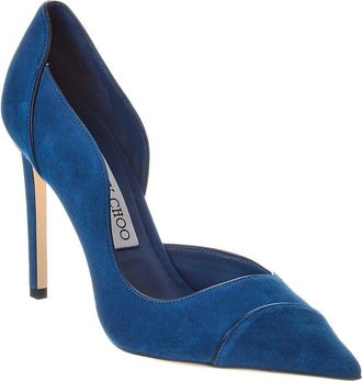 Jimmy Choo London Brigitte 100 Suede Pump