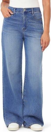 Kensie Carla High Rise Knit Wide Leg Pants in Paxton at Nordstrom Rack, Size 12