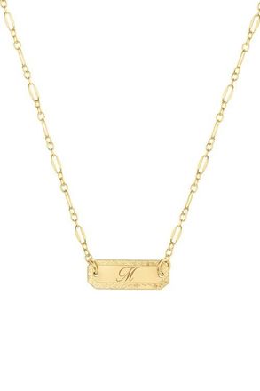Set & Stones Cora Initial Necklace in Gold /M at Nordstrom
