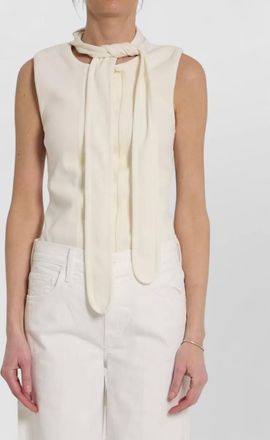 Christophe Lemaire asymmetrical sleeveless top stretch knit