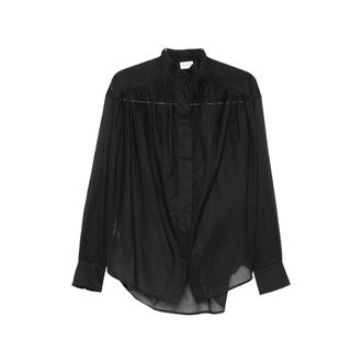 Andamane Rania Gathered Semi-sheer Blouse