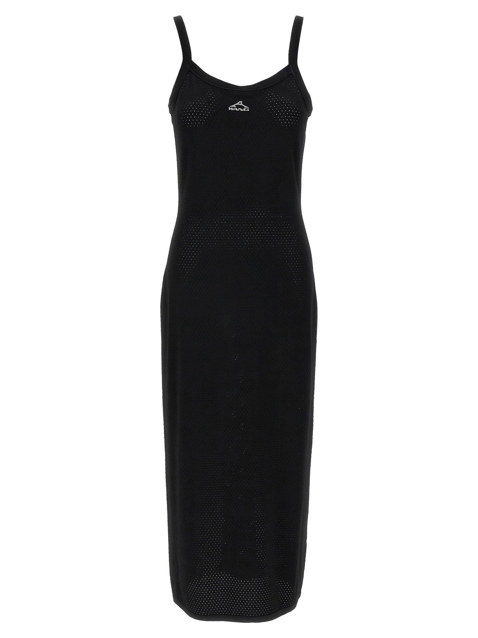 ワンピース ALEXANDER WANG BLACK STRETCH VISCOSE BLEND DRESS Alexander Wang Stretch Viscose Blend Dress With Gold-tone