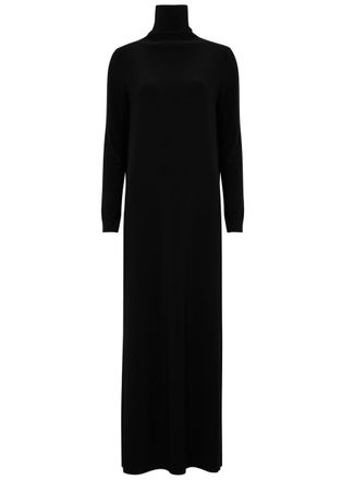 Norma Kamali Roll-neck Stretch-jersey Maxi Dress - Black - S (UK8-10 / S)