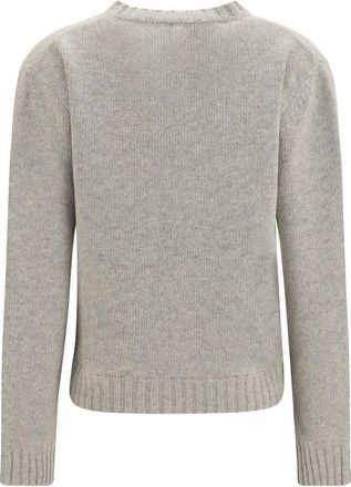 Maison Margiela Womens Gray Wool Oves Aries Sweatshirt Clothing
