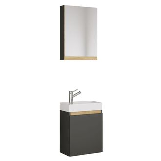 VCM Armario De Ba&ntilde;o, Inodoro De Invitados, Lavabo, Cosila 113x41x22 - Vcm