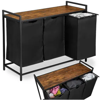 OEM Cesto De Ropa Artus De 3 Compartimentos Con Estante