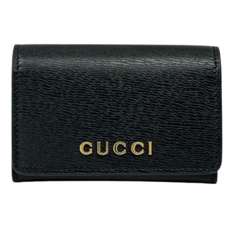 Gucci Pre-owned Wallets, unisex, Black, Size: ONE SIZE Pre-owned Business Card Case