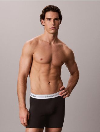Calvin Klein Mens Icon Cotton Stretch Boxer Brief - Black - XL