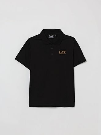 Emporio Armani Polo in cotone Piquet con logo EA7