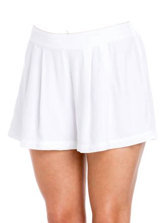 Maven West Pleated Front Short In White