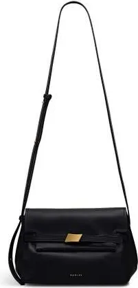 Radley London The Christina Small Flapover Crossbody Bag in Black at Nordstrom