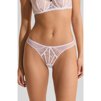 Etam Mascarade Culotte Tulle & Lace Panties in White at Nordstrom, Size Xx-Small