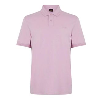HUGO BOSS Heren Regular Poloshirt met Korte Mouwen (Paars)