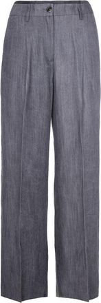 Liu Jo Grey Straight-Leg Denim Pants