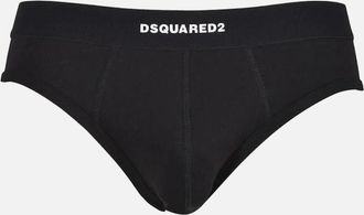 Dsquared2 Mens Logo Waistband Brief, Black - Size: 32/34/35