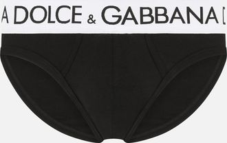 Dolce & Gabbana Mid-rise Briefs In Two-way Stretch Cotton - Man Underwear And Loungewear Black Cotton 4