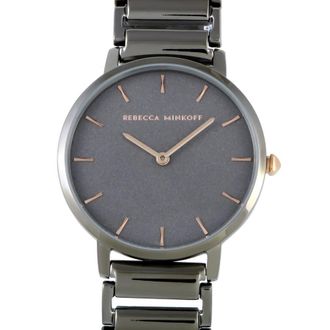Rebecca Minkoff Major Quartz Grey Sandblasted Dial Ladies Watch 2200261