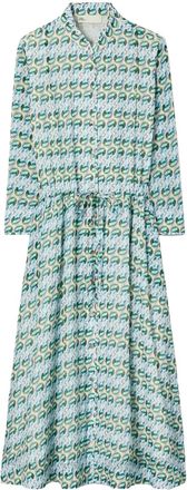 Tory Burch Abito midi con stampa - Verde