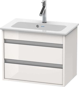 Duravit Duravit - Mueble De Pared Compact 6452, 2 Cajones, Con Sif&oacute;n Y Delantal