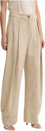 Pinko Mujer, Pantalones, Beige, Talla: M