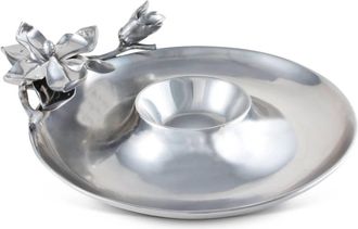 Arthur Court Magnolia Chip And Dip Tray In Floral