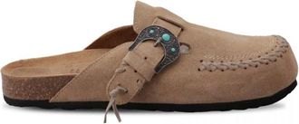 Taji Schoenen, Dames, Bruin, 39 EU, Leer, Sabot Cruz