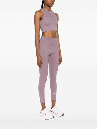 adidas by Stella McCartney Mesh-Panel Bralette Tank Top - Mauve