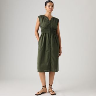 Levi's Beatrice Midi Dress - Womens - XS - Green