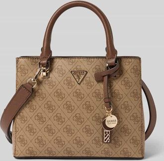 Guess Handtasche mit Logo-Muster Modell NOELLE II in Hellbraun, Gr&ouml;&szlig;e 1