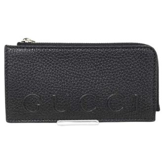Gucci Pre-owned Leather Wallet - unisex - Gucci Vintage - Vintage Wallets - Black - ONE SIZE - Pre-owned