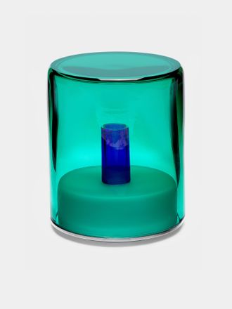 Green Wolf Studio Verde I Hand-Blown Murano Glass Portable Table Light