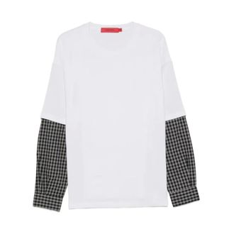 Acupuncture Long Sleeve Tops, male, White, Size: XS Layered Longsleeve Type 1
