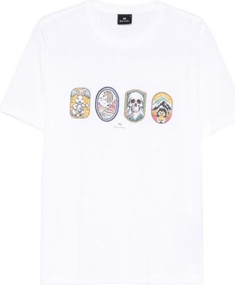 Paul Smith Heren, Tops, Wit, Maat: S Katoen