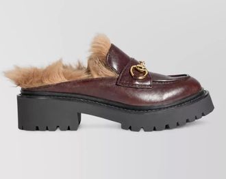 Gucci leather horsebit loafers