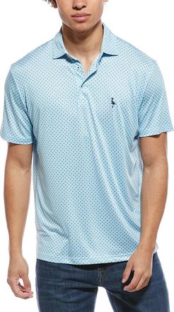 Tailorbyrd Tailorbyrd Geo Floral Printed Performance Polo Shirt