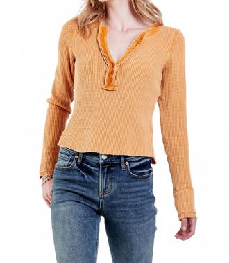 Dear John Denim Luna Thermal Top In Golden Glow
