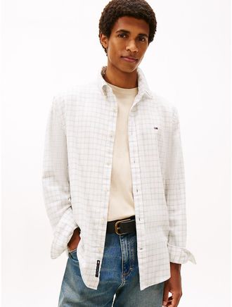 Tommy Hilfiger Mens Tommy Jeans Check Flannel Shirt - White - XL