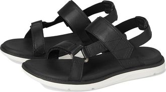 Teva Madera Slingback Womens Shoes Black/White : 10 B - Medium, Leather/Textile