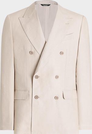 Dolce & Gabbana Mens Deconstructed Linen Sport Coat