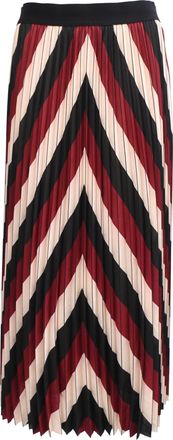 BA&SH Ba & Sh Hendy Pleated Midi Skirt in Multicolor Polyester