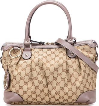 Gucci Pre-owned Gucci GG Canvas Sukey Satchel Ladies 247902 520981