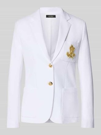 Lauren Ralph Lauren Blazer mit Reverskragen Modell ANFISA in Weiss, Gr&ouml;&szlig;e XS