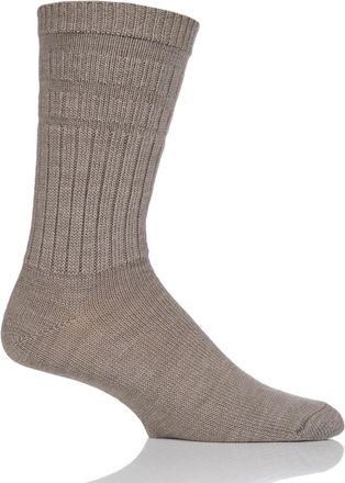 Hj Hall H.J Softop Wool Rich Socks - 6-11 Mens - Taupe