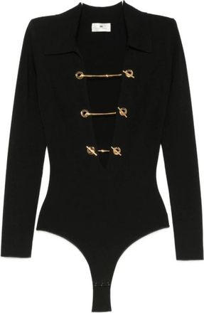 Elisabetta Franchi Top - Dames - Bodies - Zwart - L - Tops