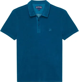 Vilebrequin Terry Polo Shirt in Paon at Nordstrom, Size Xx-Large