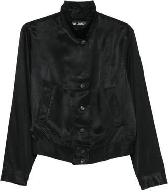 Our Legacy Cropped bomberjack - Zwart