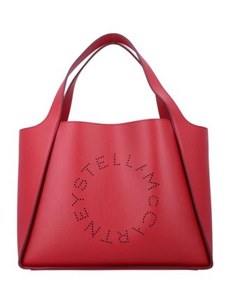 Stella McCartney Red Logo Large Tote