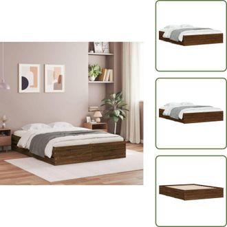 vidaXL Giretto in legno - vidaXL Giroletto Cassetti Rovere Marrone 150x200 cm Legno Multistrato - Cassetti in compensato